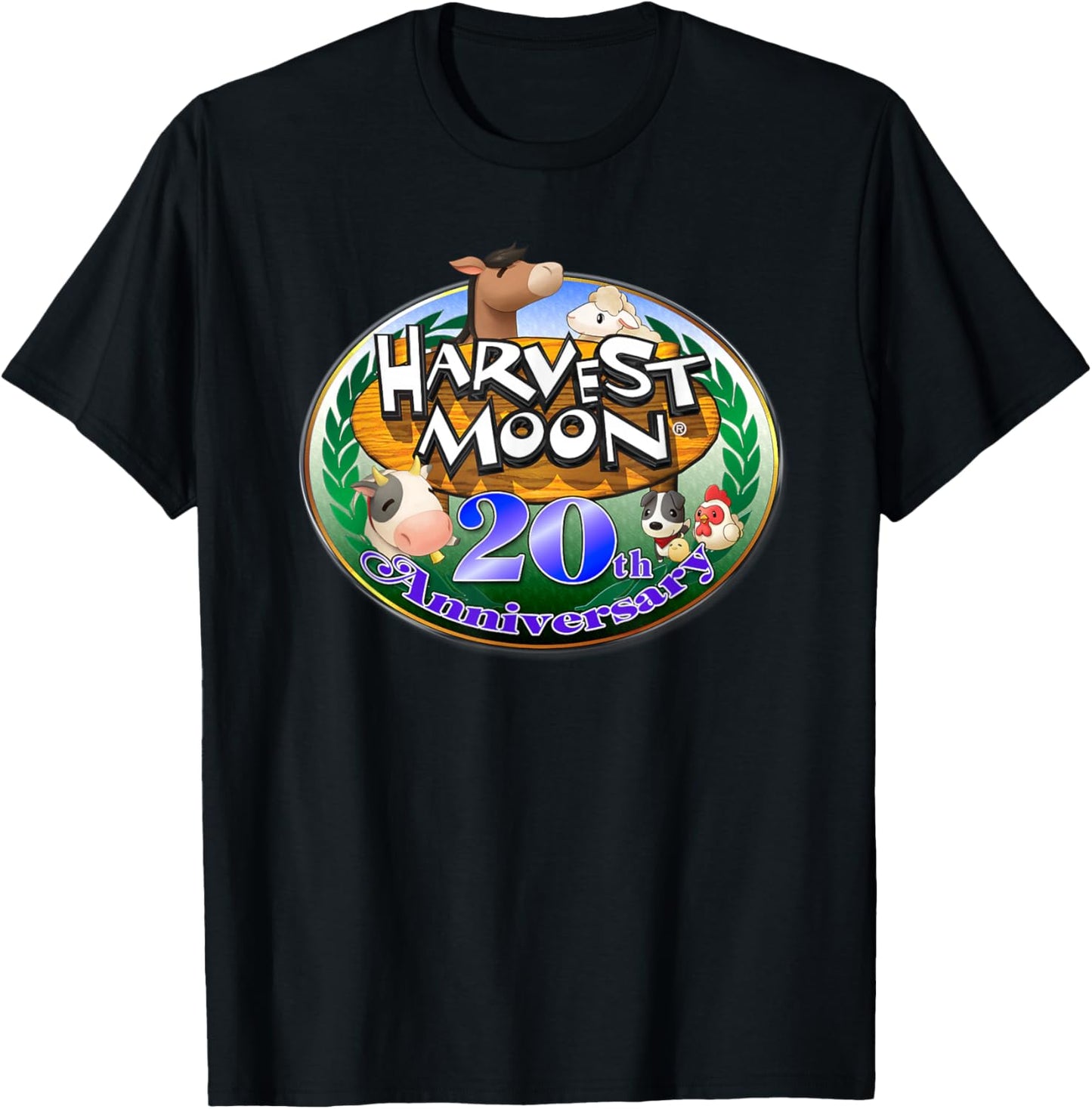 Official Harvest Moon 20th Anniversary T-Shirt - T-Shirt | Black
