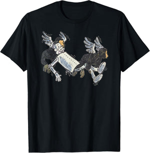 Retro Tin Man Shirt Art-Tinman Wizard Of OZ Flying Monkeys T-Shirt - T-Shirt | Black