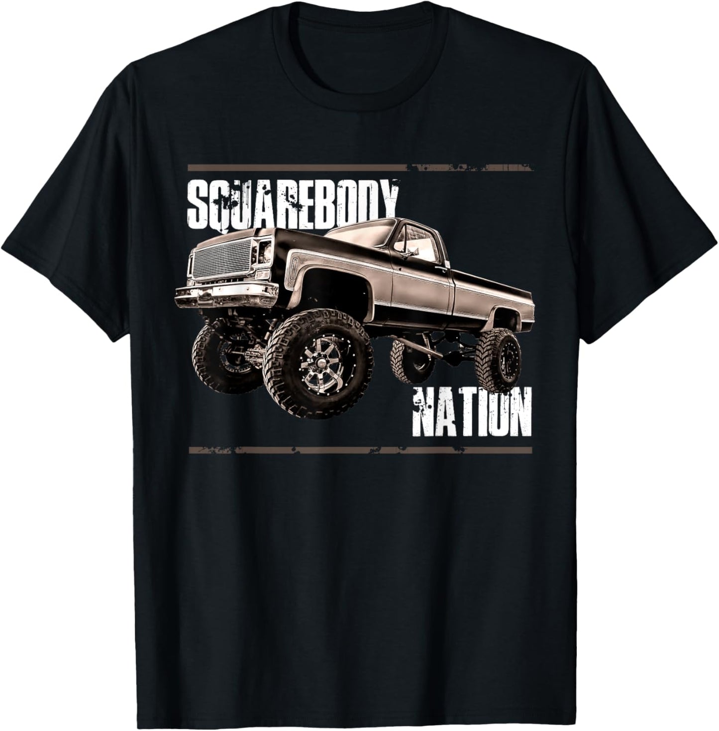 Squarebody Classic Square body Vintage Squarebody Nation T-Shirt - T-Shirt | Black