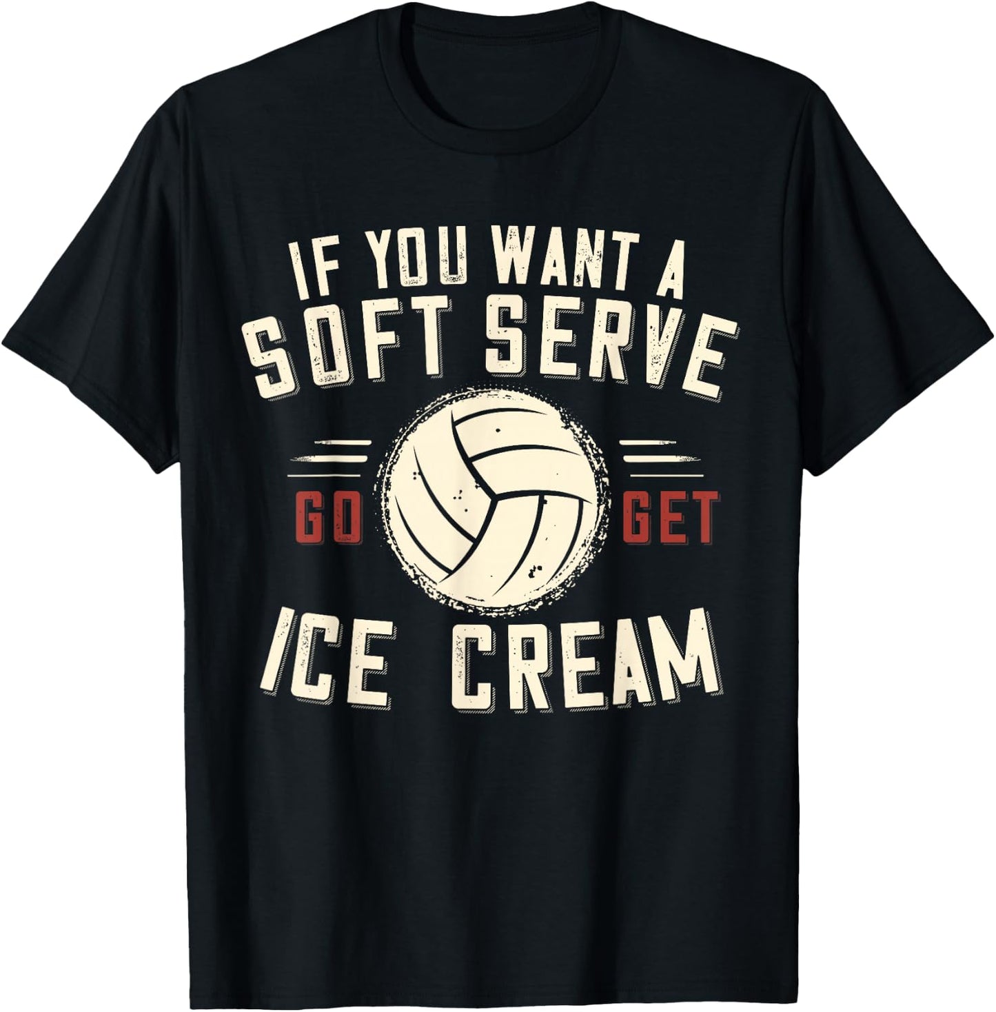 Funny Volleyball For Girls Teens Women Volleyball T-Shirt - T-Shirt | Black
