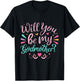 Will you be my Godmother Funny Auntie Godmotherhood Humor T-Shirt - T-Shirt | Black