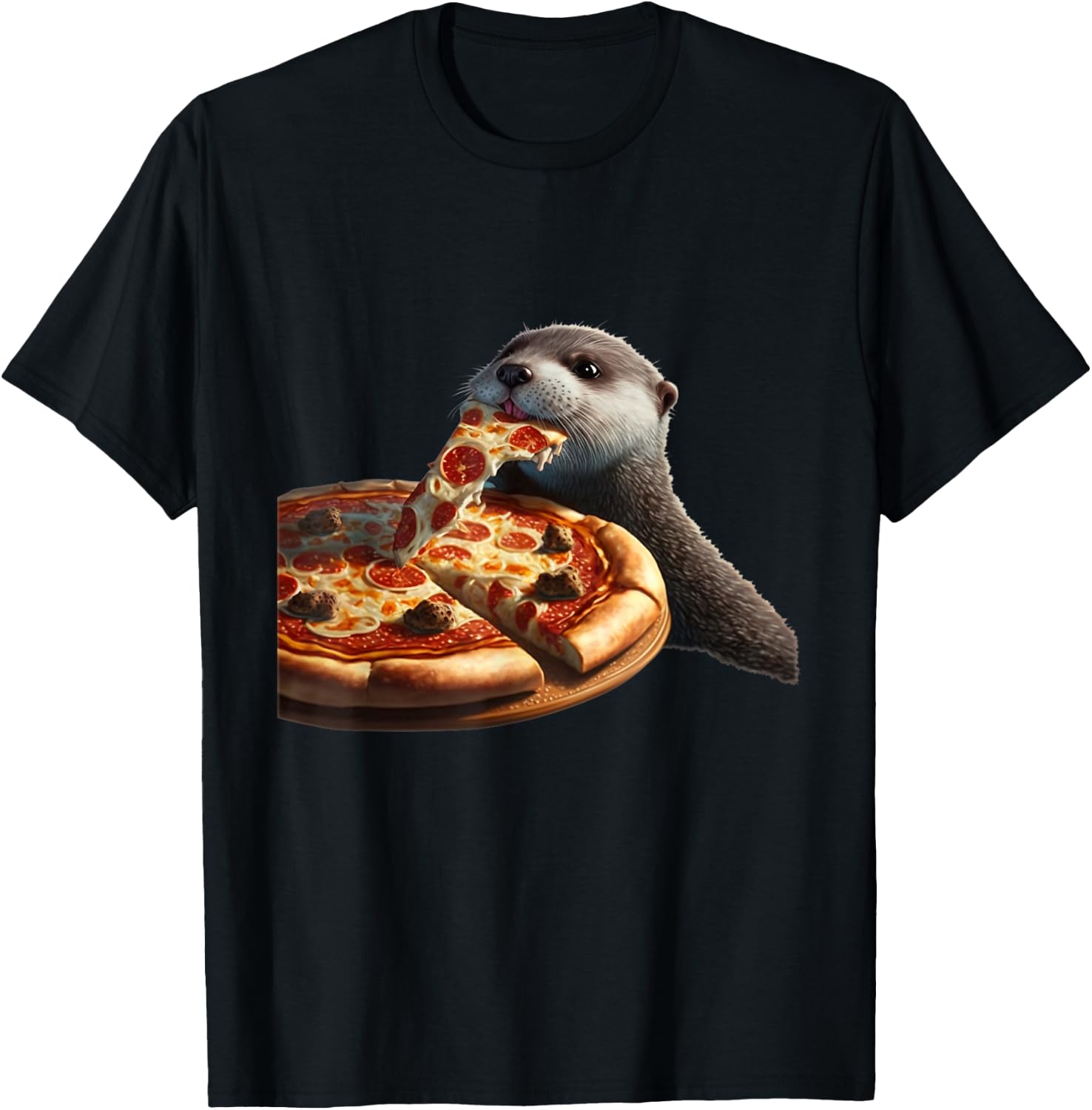 Sea Otter Lover Funny Design T-Shirt - T-Shirt | Black