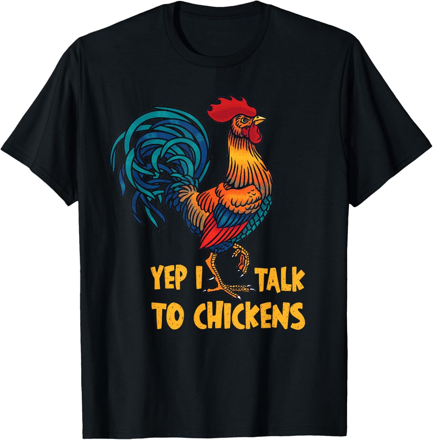 Funny Chicken Women Crazy Chicken Farmer Lovers T-Shirt - T-Shirt | Black