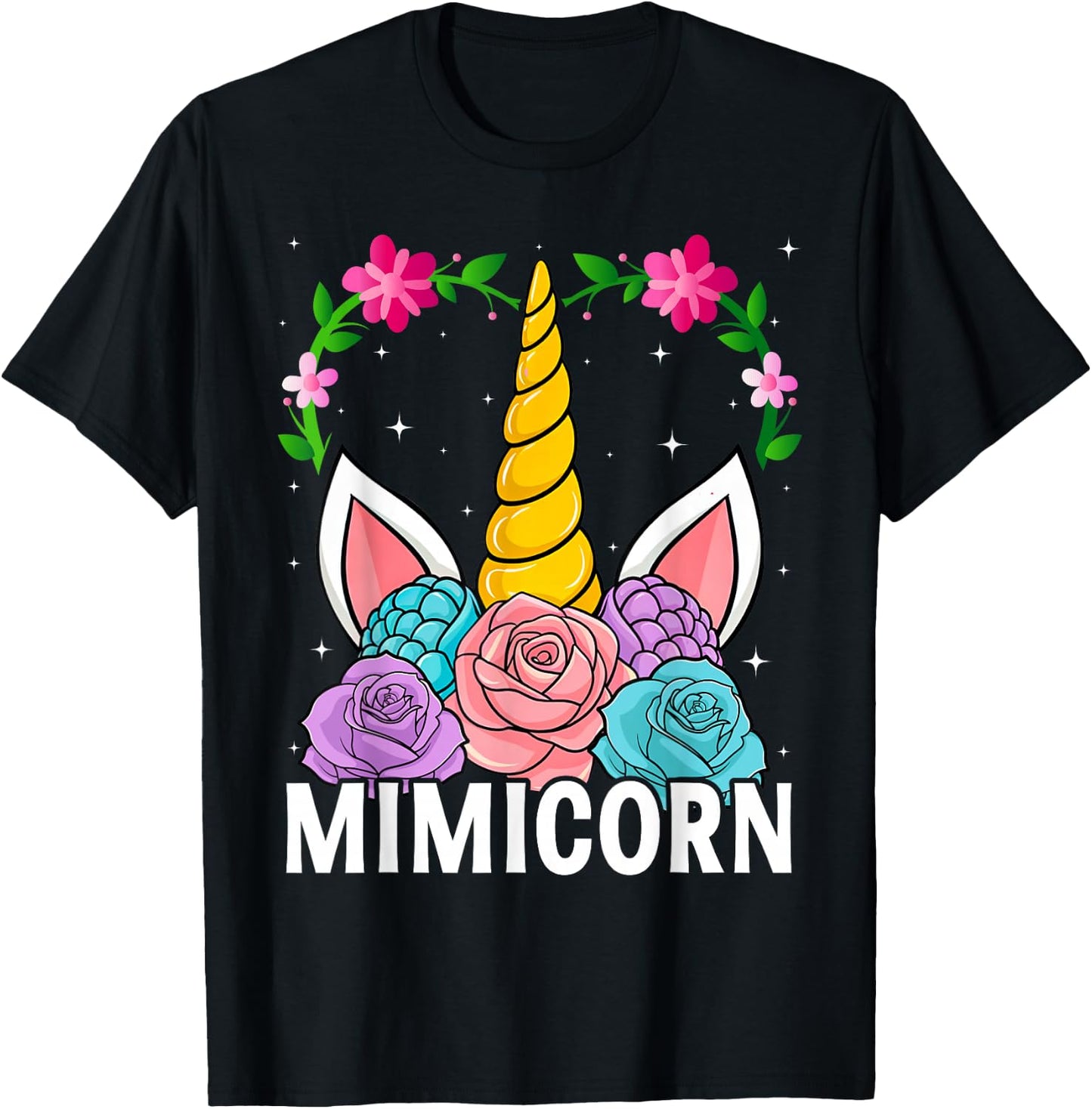 Funny Mimicorn Unicorn Costume Women Mom Mother's Day T-Shirt - T-Shirt | Black