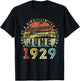 97 Limited Edition 1929 One of a Kind June 97th Birthday T-Shirt - T-Shirt | Black