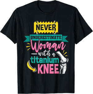Knee Replacement Women T-Shirt - T-Shirt | Black