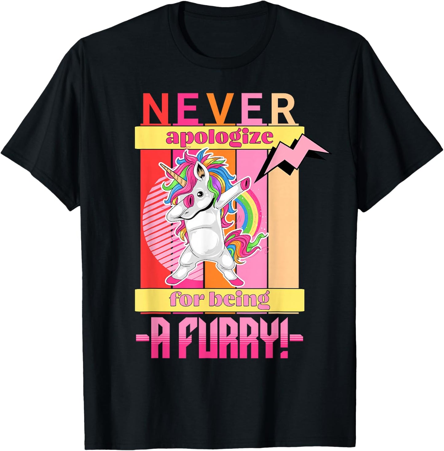 Funny Furries Fandoms Cosplay And Furry T-Shirt - T-Shirt | Black