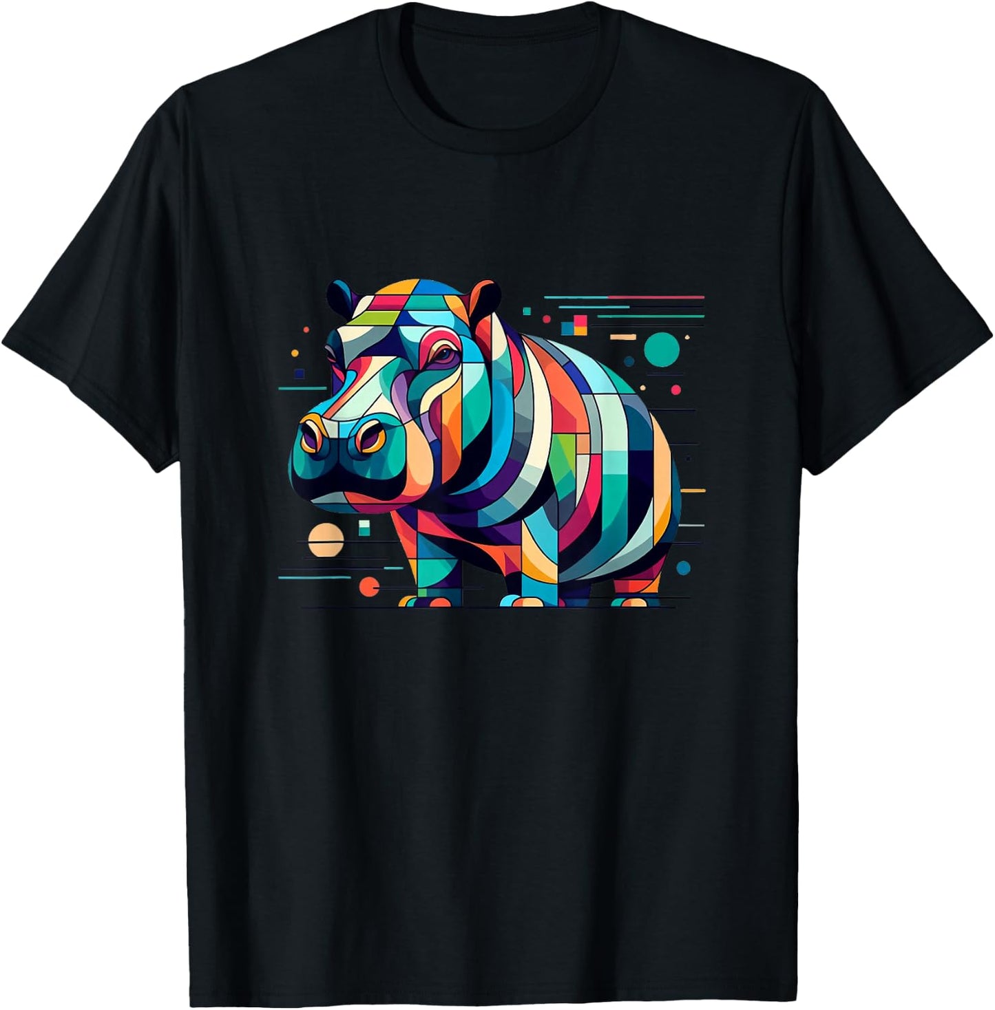 Hippo Hippopotamus Wildlife Animal T-Shirt - T-Shirt | Black