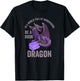 In A World Full Of Bookworms Be A Book Dragon T-Shirt - T-Shirt | Black