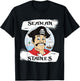 Seaman Staines - Not Captain Pugwash Retro Vintage T-Shirt - T-Shirt | Black