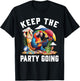 Keep the Party Going Funny Parrot Tribute , Small, Black T-Shirt - T-Shirt | Black