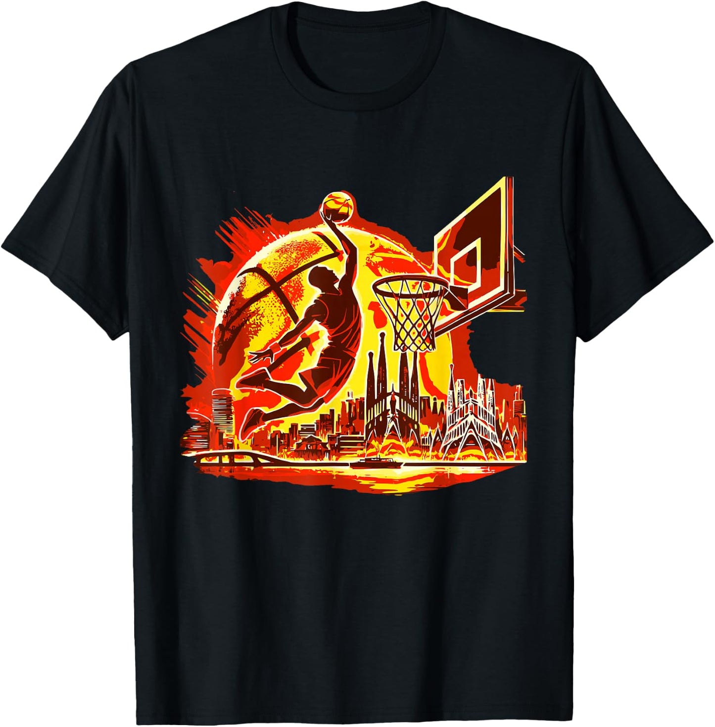 Basketball and Boys , Black, S T-Shirt - T-Shirt | Black