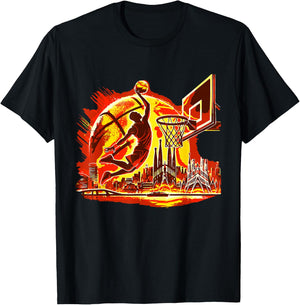 Basketball and Boys , Black, S T-Shirt - T-Shirt | Black