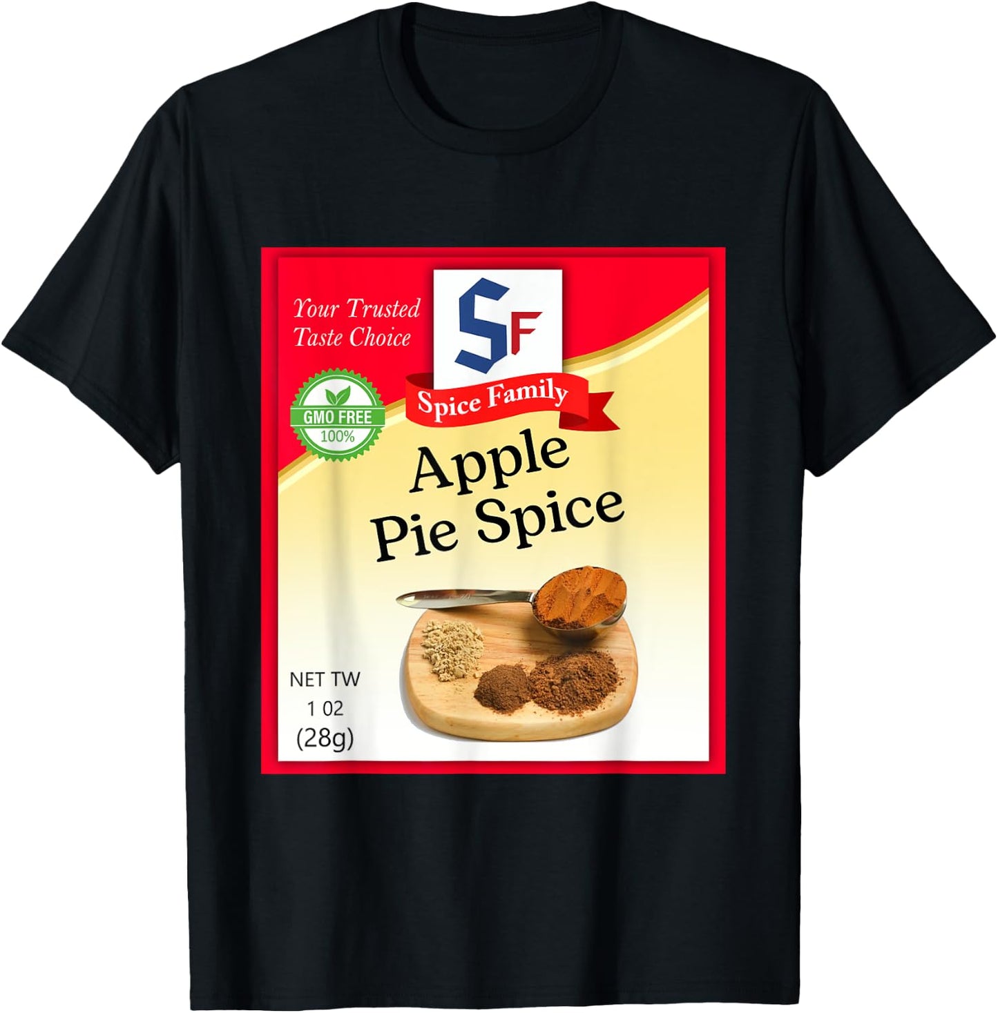 Apple Pie Spice Condiment Holiday Spice Group Costumes T-Shirt - T-Shirt | Black