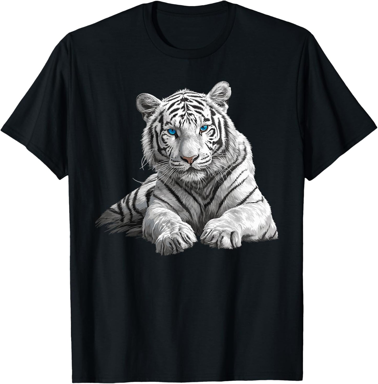 White Tiger White Tiger , black T-Shirt - T-Shirt | Black