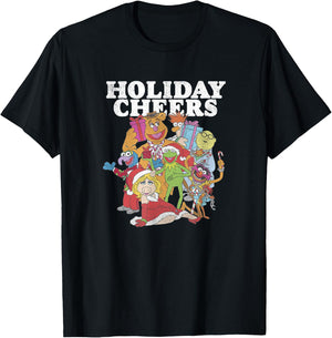 Disney Christmas The Muppets Holiday Cheers T-Shirt - T-Shirt | Black