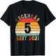 5. Geburtstag Legendär Seit 2021 Vintage Design T-Shirt - T-Shirt | Black