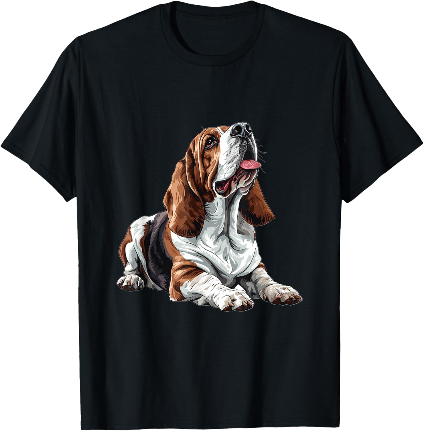 Basset Hound Dog Breed Graphic Men Women Girls Kids T-Shirt - T-Shirt | Black