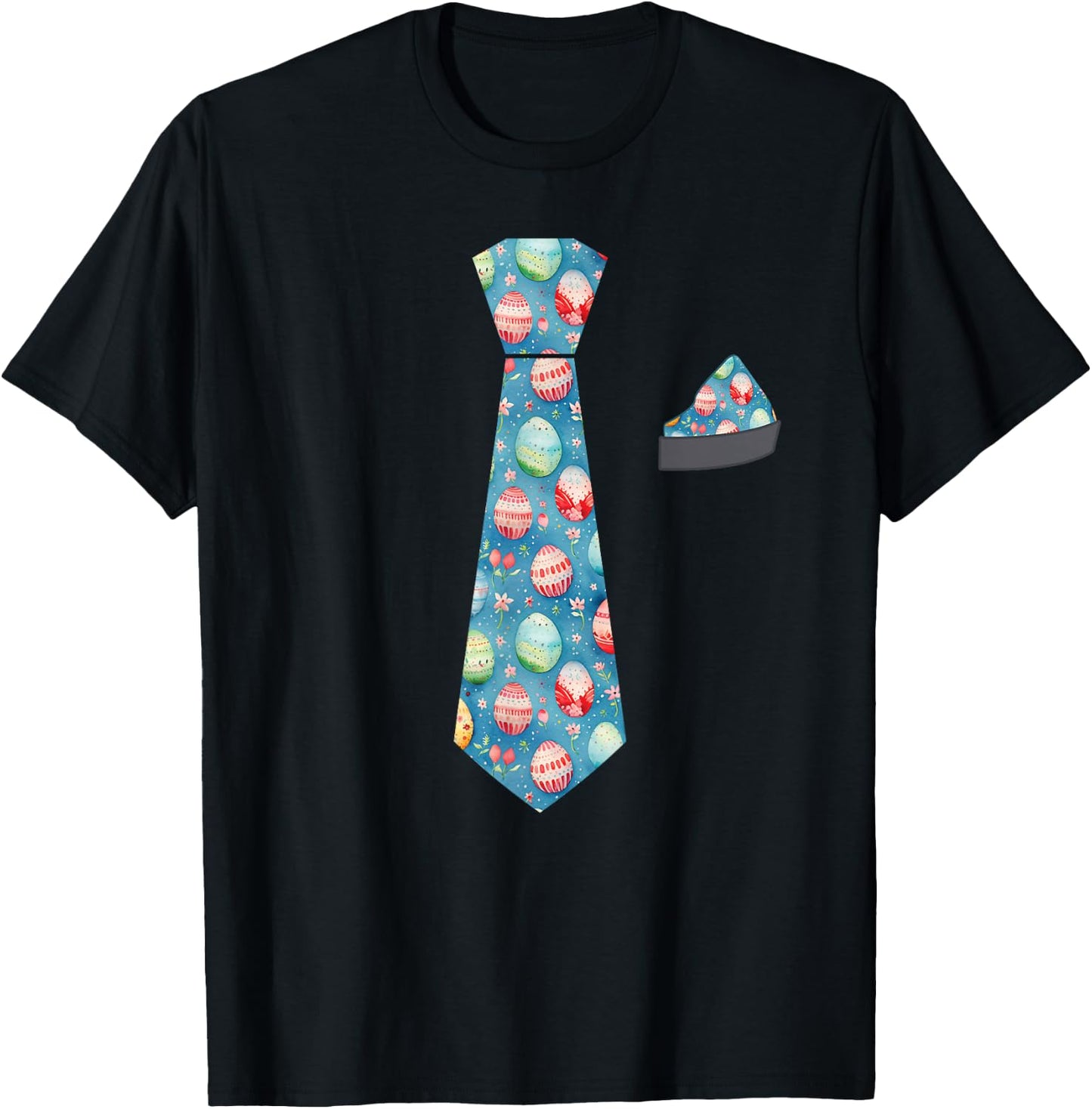 Funny Easter Bunny Tie For Boys Kids Toddlers Men T-Shirt - T-Shirt | Black
