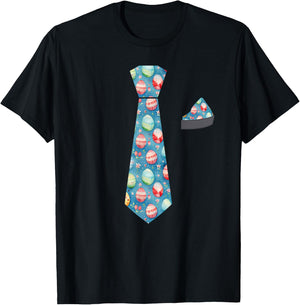Funny Easter Bunny Tie For Boys Kids Toddlers Men T-Shirt - T-Shirt | Black