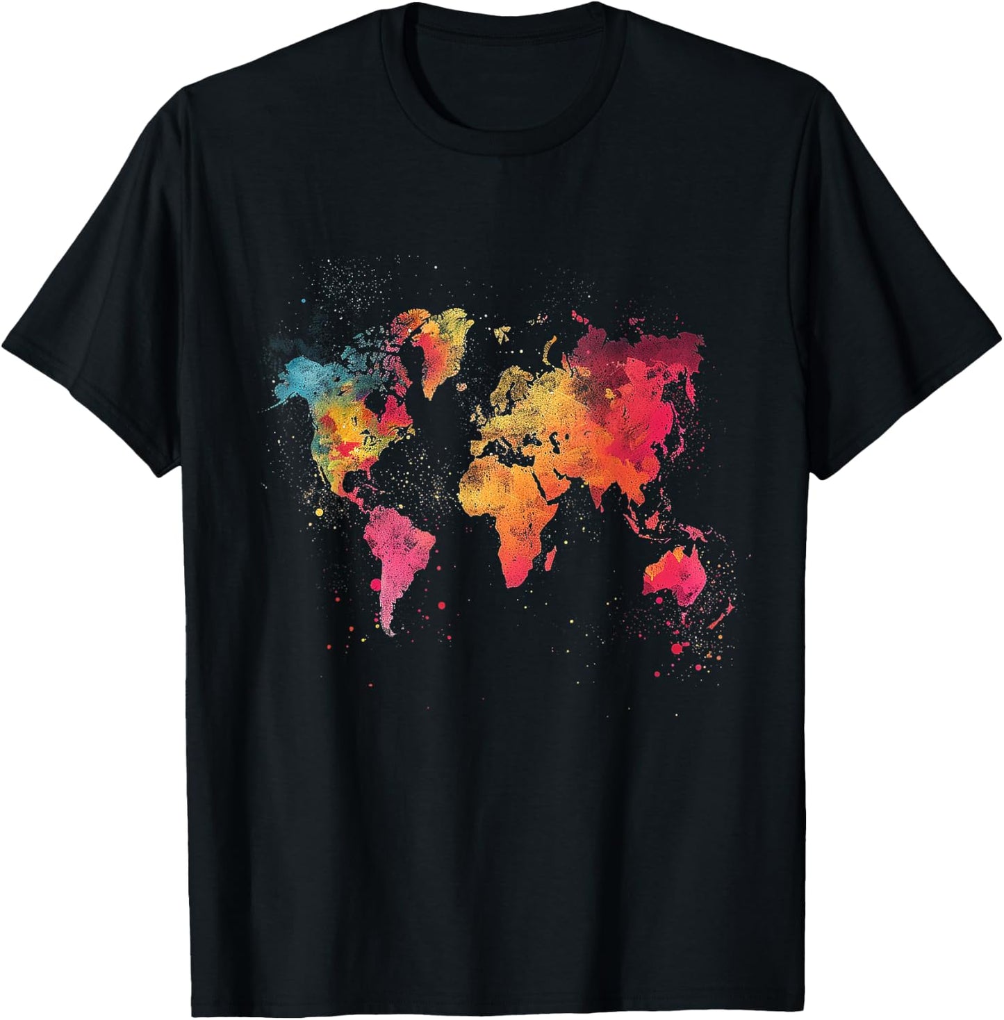 World Map T-Shirt - T-Shirt | Black