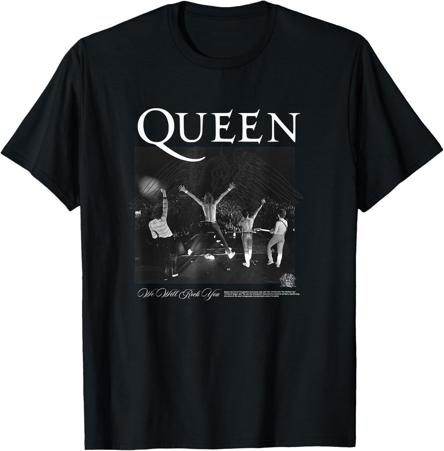 Queen B&W Polaroid T-Shirt - T-Shirt | Black