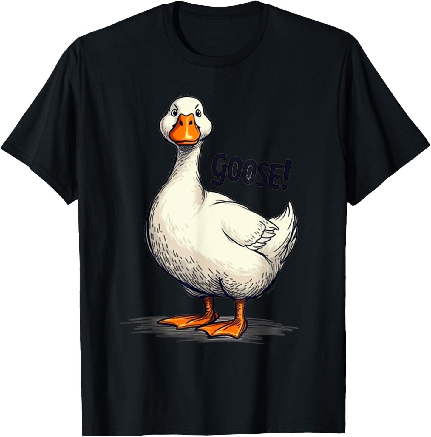 Funny Goose Geese Meme pour hommes, femmes, enfants, garçons et filles T-Shirt - T-Shirt | Black
