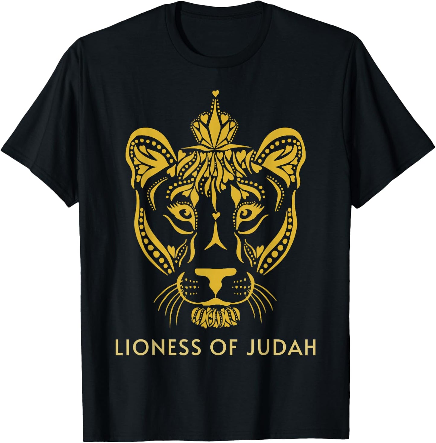 Lioness Of Judah, Jesus Cross Faith Christian Men Women T-Shirt - T-Shirt | Black