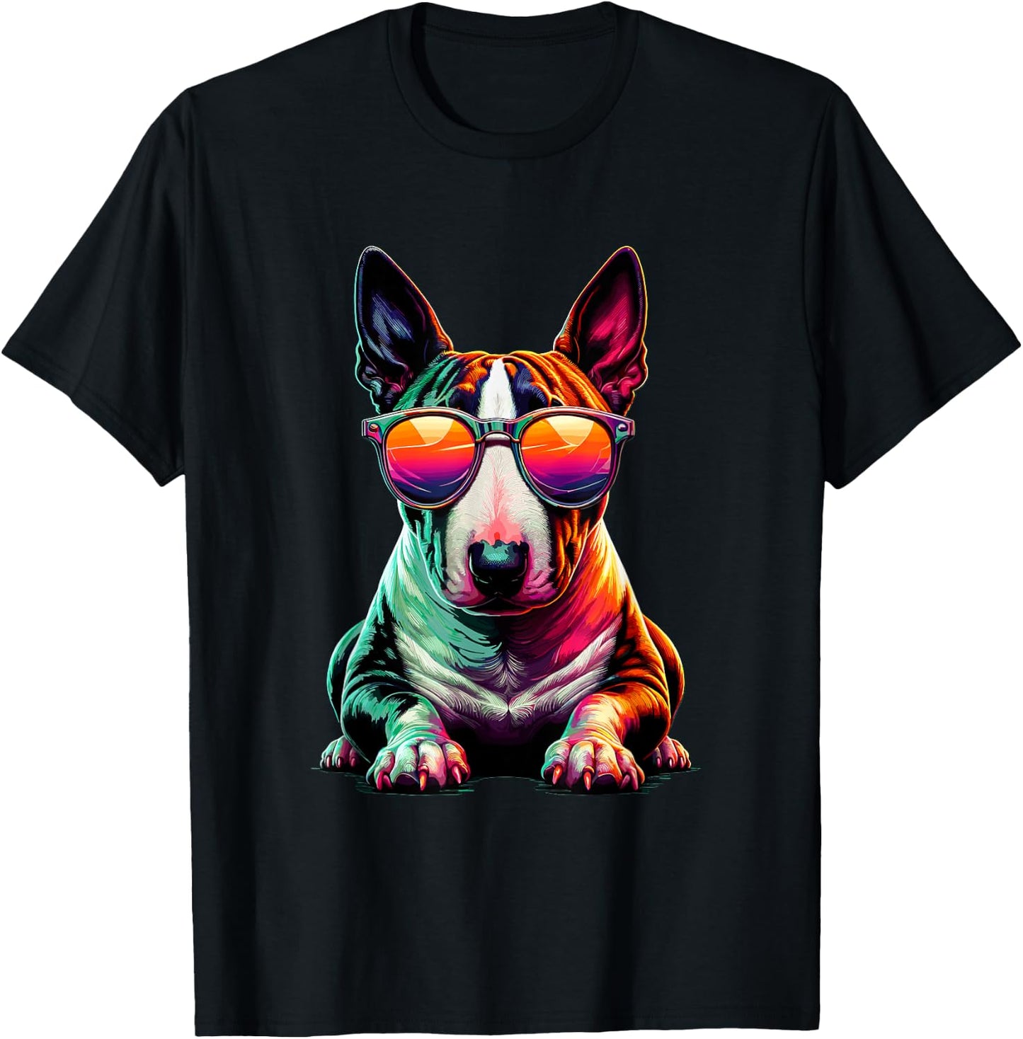 Sunglasses Bull Terrier English Bull Terriers Bullie Dog Men Women Girls Kids T-Shirt - T-Shirt | Black