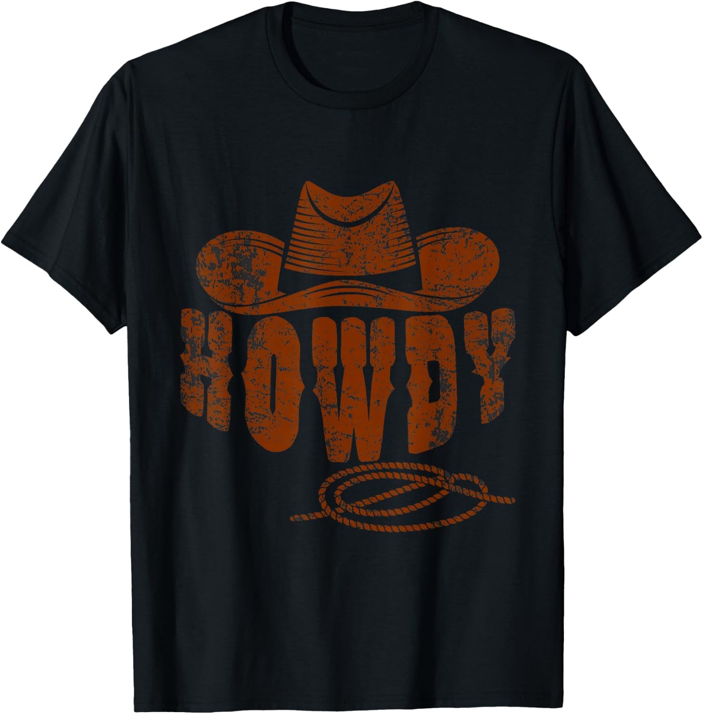 Howdy Cowboy T-Shirt - T-Shirt | Black