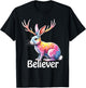 Jackalope Funny Cryptid Mythical Rabbit T-Shirt - T-Shirt | Black