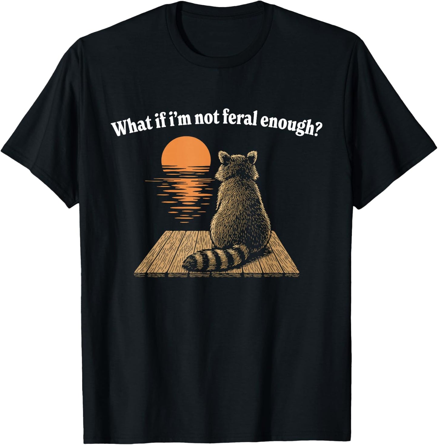 Feral Racoon T-Shirt - T-Shirt | Black