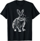 Rabbit Animal Lovers Cute Rabbit Bunny Sunglasses T-Shirt - T-Shirt | Black