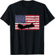 Patriotic CH-47 Chinook Helicopter American flag T-Shirt - T-Shirt | Black