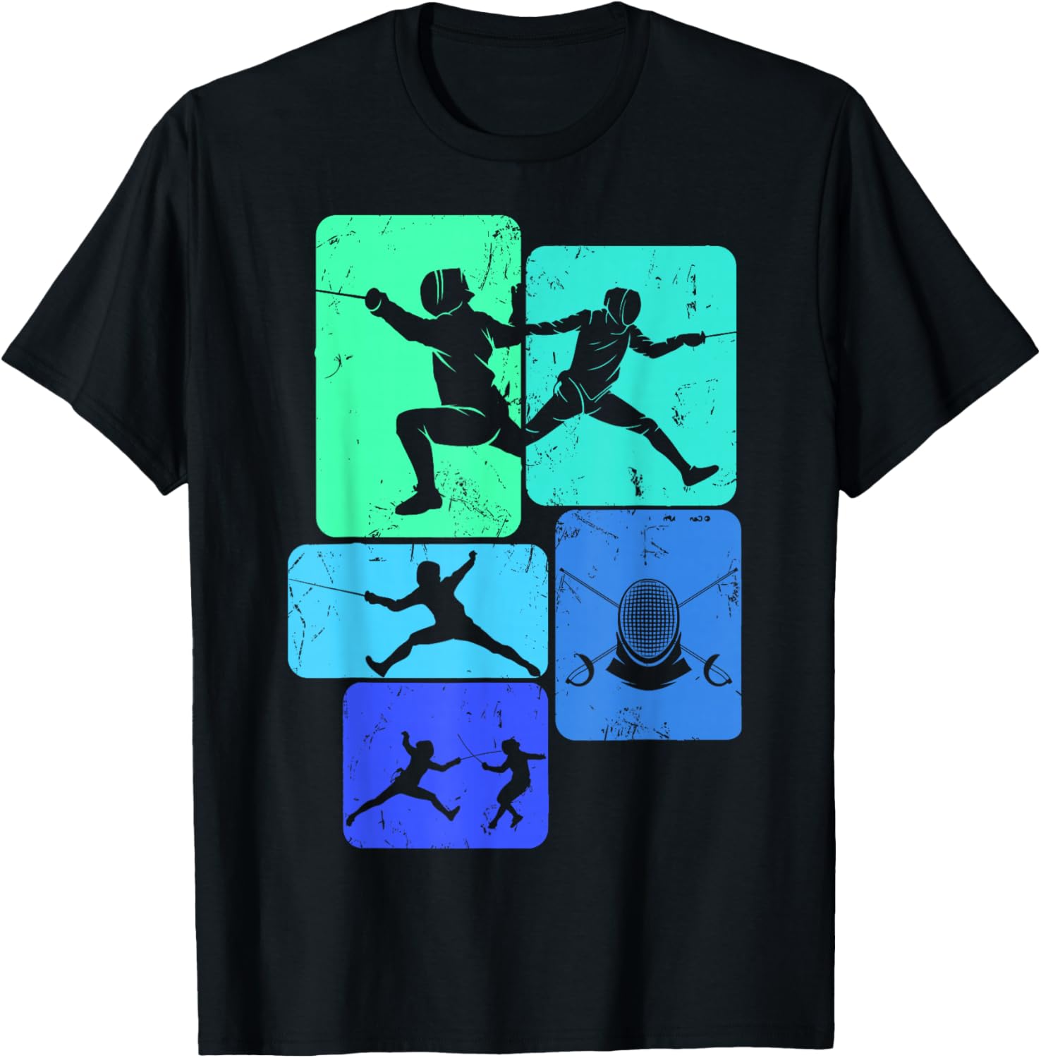 Fencing Fencing , Black, S T-Shirt - T-Shirt | Black