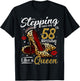 High Heels Stepping Into My 58th Birthday 58 and Fabulous T-Shirt - T-Shirt | Black