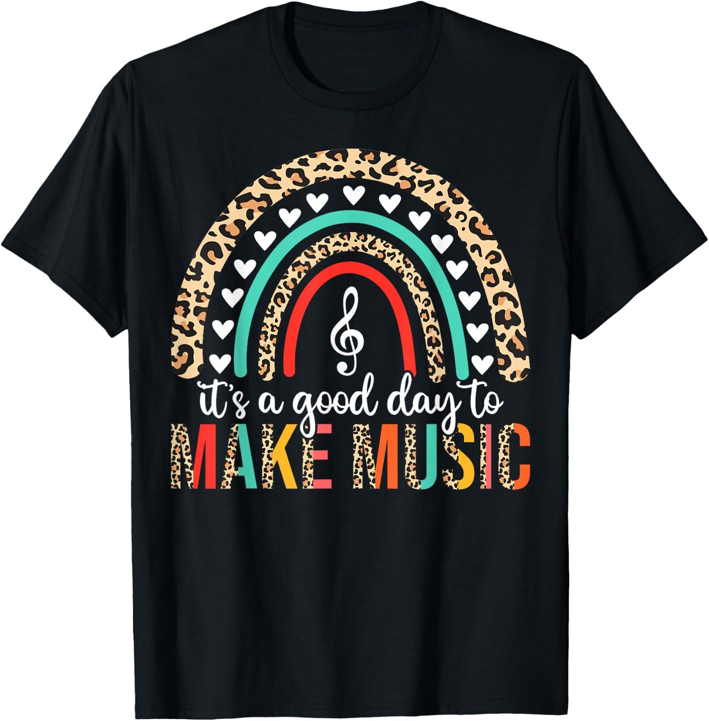 It's A Good Day To Make Music Back to School Music Teacher T-Shirt - T-Shirt | Black
