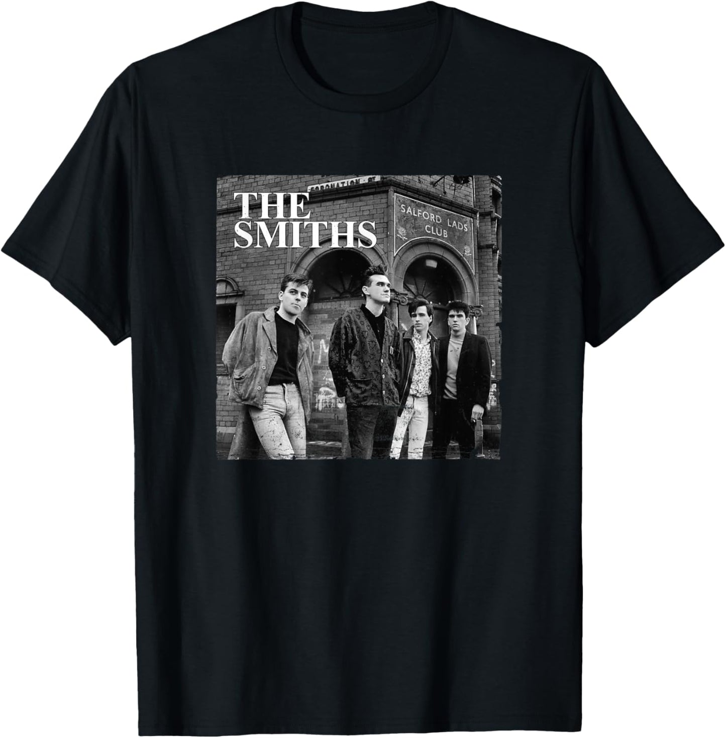 The Smiths Salford Lads Club Band Photo of Stephen Wright , black T-Shirt - T-Shirt | Black