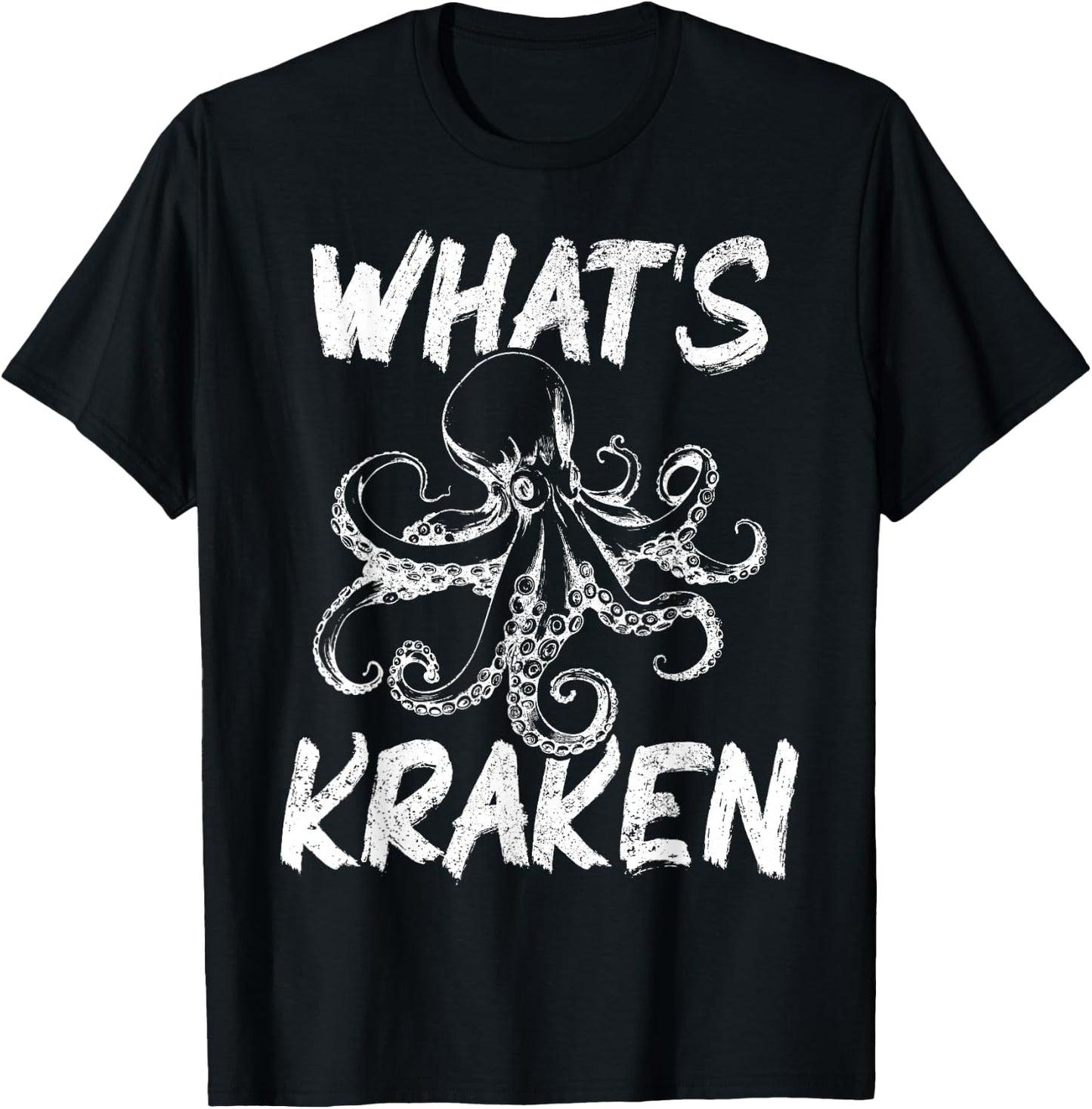 What's Kraken Funny Scuba Diving Diver Octopus T-Shirt - T-Shirt | Black