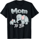 Soon Mom to Be Elephants for Baby Shower Gender Reveal Women T-Shirt - T-Shirt | Black