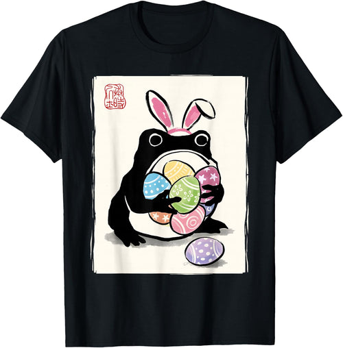 Grumpy Frog Japanische Sumi-e Ostereier Lustige Ostern