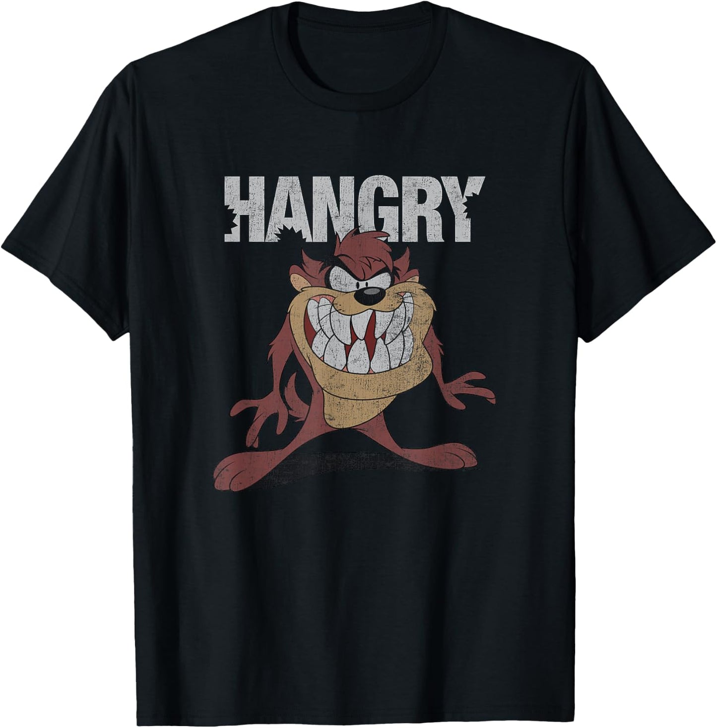 Looney Tunes Hangry Tasmanian Devil Big Chest Retro Portrait T-Shirt - T-Shirt | Black