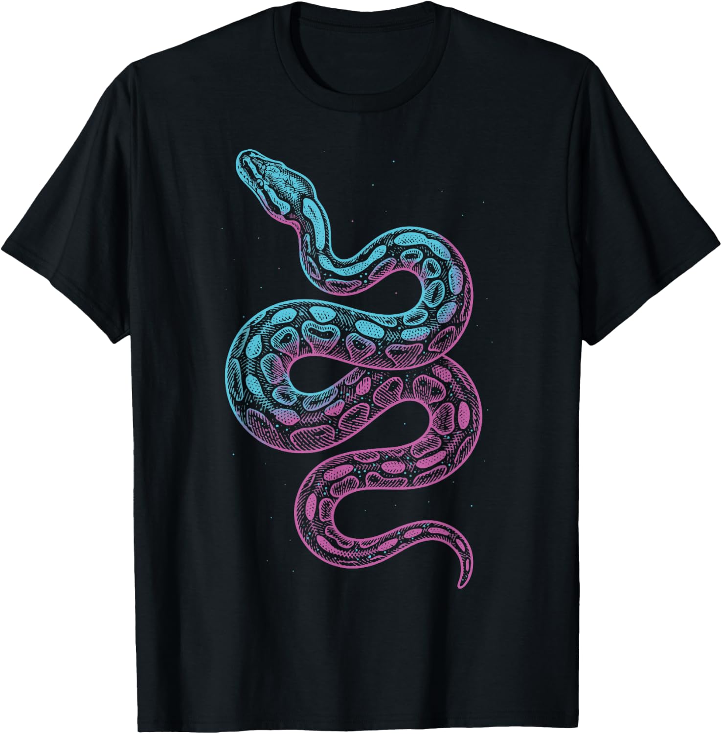 Ball Python Colorful T-Shirt - T-Shirt | Black