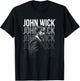 John Wick Repeating Logo , black T-Shirt - T-Shirt | Black