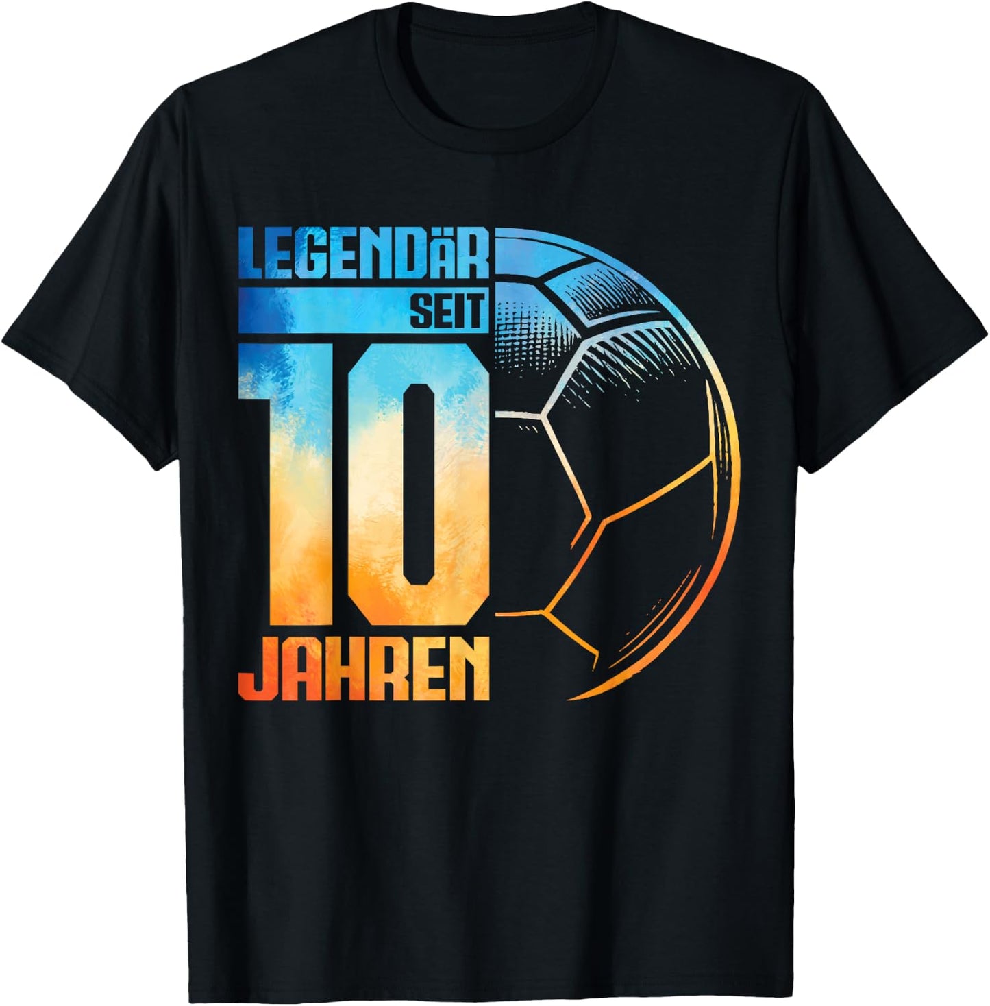 10th Birthday Retro Handball Player 10 Years Boy Kids , black T-Shirt - T-Shirt | Black