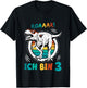 3 Geburtstag Junge Mädchen Dinosaurier 3 Jahre Alt Dino T-Shirt - T-Shirt | Black