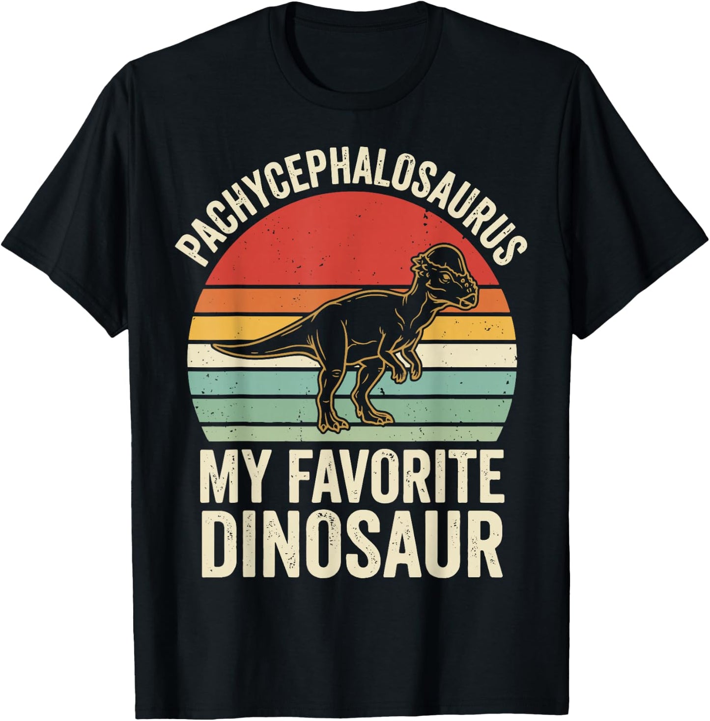 Pachycephalosaurus My Favorite Dinosaur T-Shirt - T-Shirt | Black