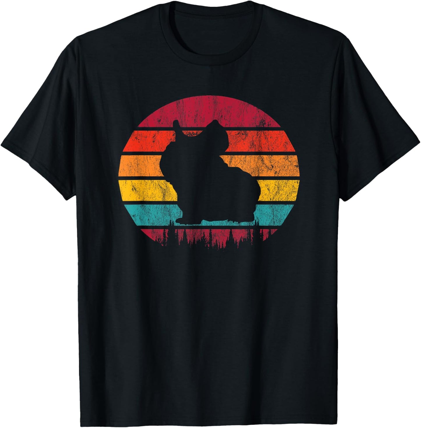 Skinny Pig Retro Vintage T-Shirt - T-Shirt | Black