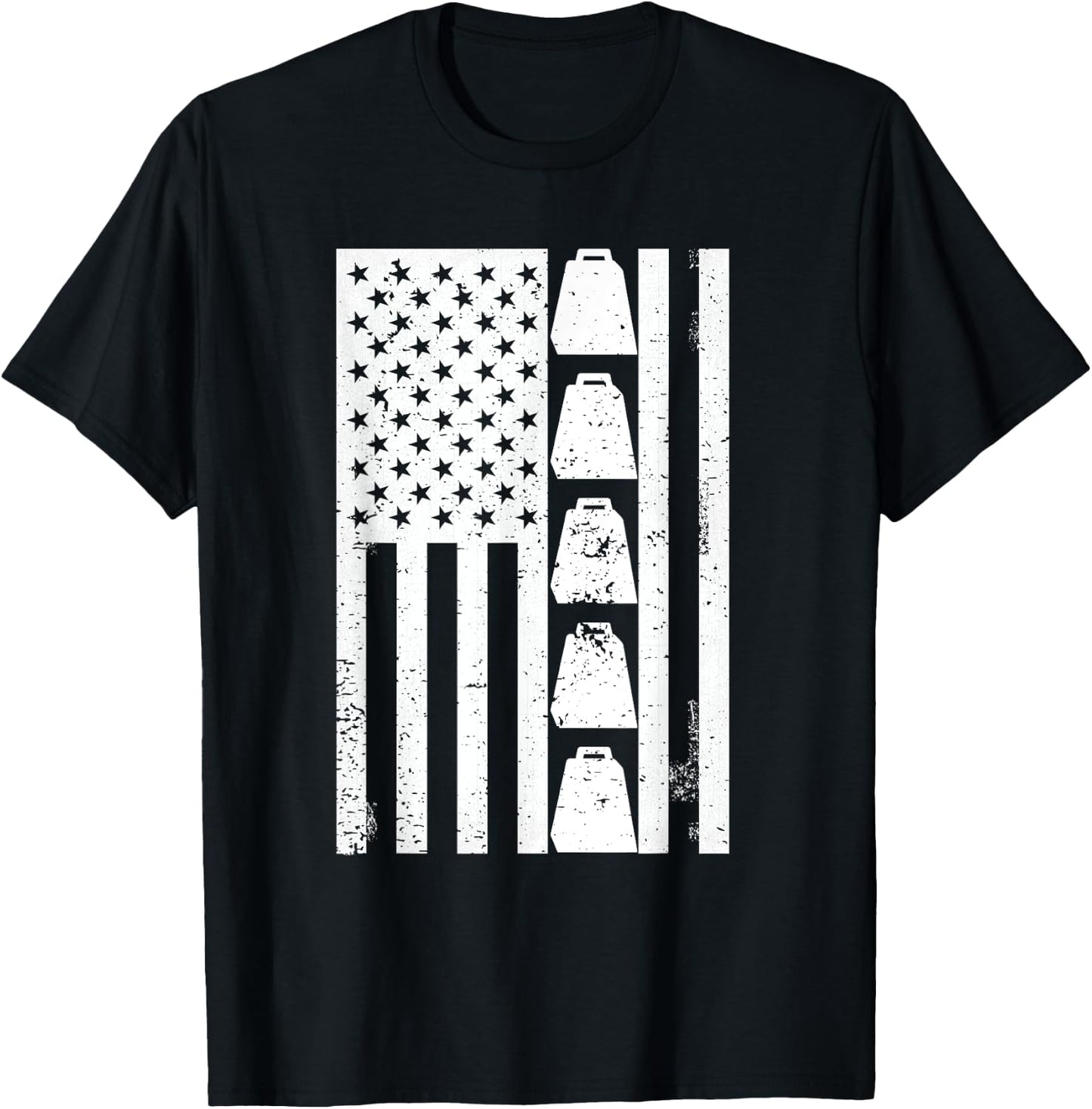 Cow Bell More Cowbell Vintage Funny Drummer Cowbell Funny T-Shirt - T-Shirt | Black