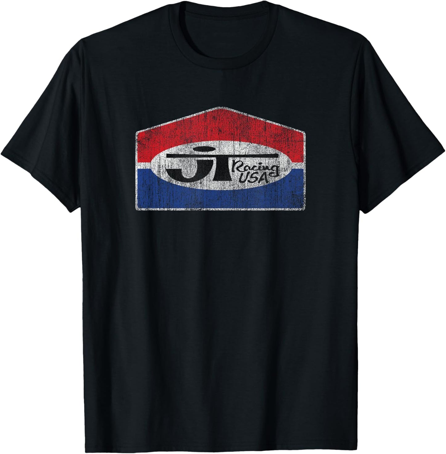 JT Racing Classic Logo Fading Black -Adults S Motocross T-Shirt - T-Shirt | Black